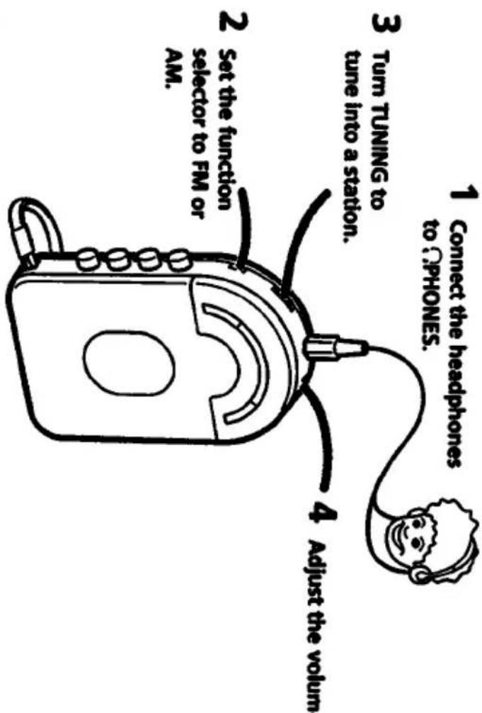 SONY Walkman WM-F3010 - Listening to the radio - 6