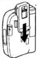 SONY Walkman WM-FX485 - To attach the belt clip - 1