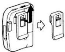 SONY Walkman WM-FX485 - To remove the belt clip - 1