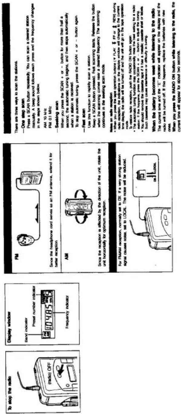 SONY Walkman WM-F2031 - INFORMATION - 2