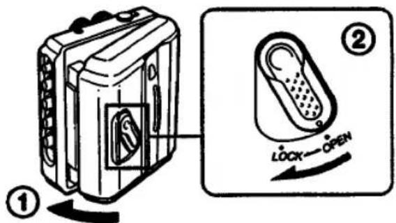 SONY Walkman WM-FS393 - Closing the Cassette Holder - 1