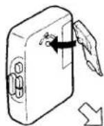 SONY Walkman WM-EX122 - Using the Belt Clip - 2