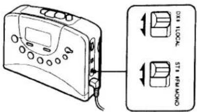 SONY Walkman WM-FX267 - ■ To improve broadcast reception - 1