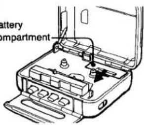 SONY Walkman WM-SXF10 - Installing the Batteries - 1