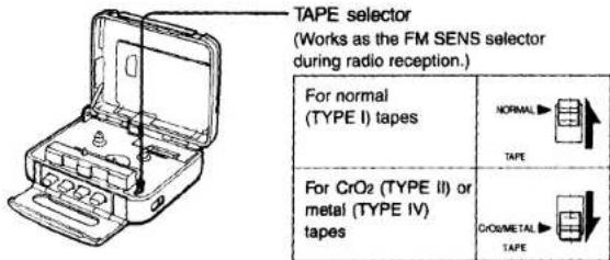 SONY Walkman WM-SXF10 - To get the best performance from your tape - 1