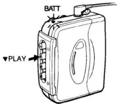 SONY Walkman WM-SXF10 - Playing a Tape (See "Inserting a Cassette") - 3