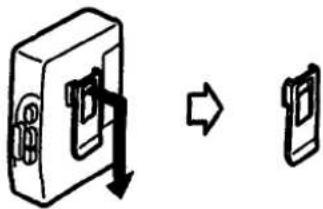 SONY Walkman WM-FX401 - Removing the Belt Clip - 1