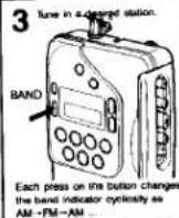 SONY Walkman WM-F2078 - Notes on playback - 3
