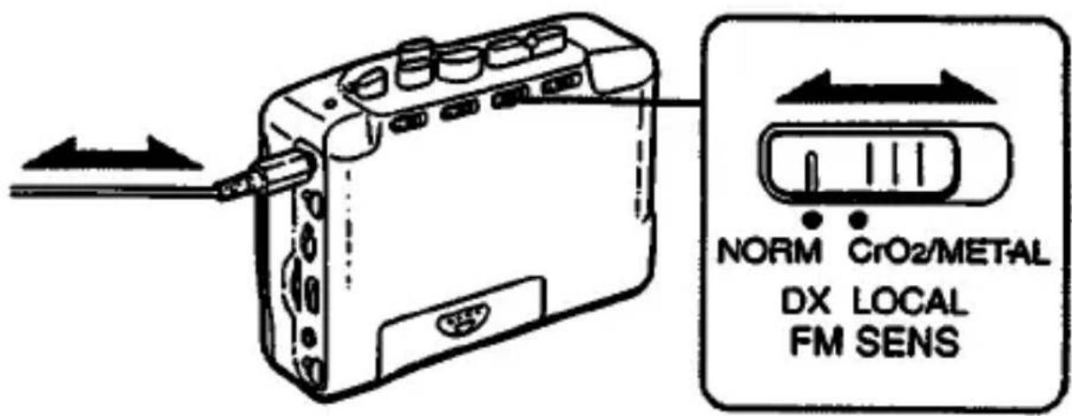 SONY Walkman WM-GX302 - Improving FM reception - 1