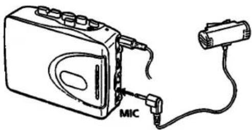 SONY Walkman WM-GX302 - Recording with the Supplied Microphone - 3