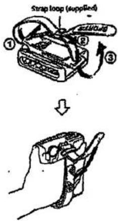 SONY Walkman WM-FS493 - Using the Hand Strap (FS495) - 1