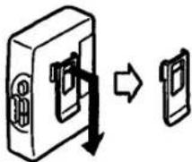 SONY Walkman WM-FX303 - Removing the belt clip - 1