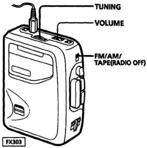 SONY Walkman WM-FX303 - When using MEGA BASS - 1