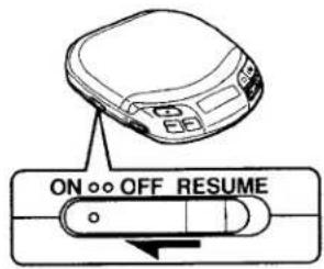 SONY Discman D-835K - To resume playing from the point you stopped the CD (Resume Play) - 1