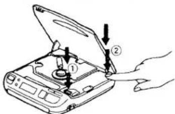 SONY Discman D-34 - If the battery compartment lid is removed - 1
