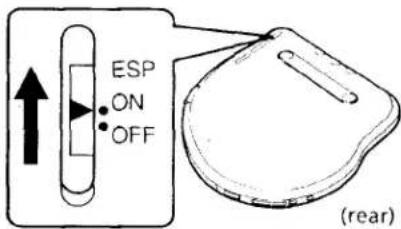 ESP ON OFF (rear)