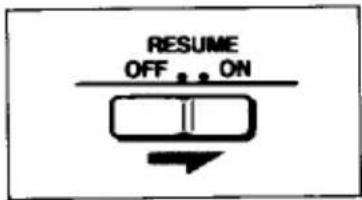 RESUME OFF ON