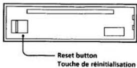 SONY CDX-5470 - Touche de réinitialisation - 1