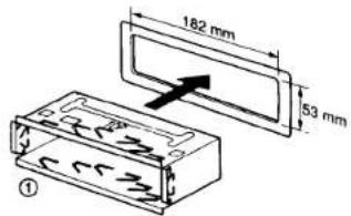 SONY CDX-5470 - Exemple d'installation - 1