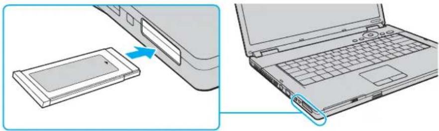 SONY Vaio VGN-FZ21S - To insert an ExpressCard module - 1