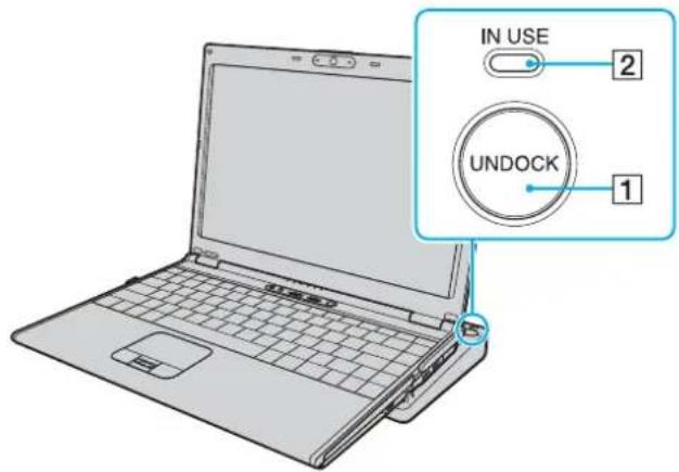 SONY Vaio VGN-SZ340P - Disconnecting Your Computer from the Docking Station - 1
