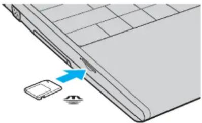SONY Vaio VGN-SZ340P - Inserting a Memory Stick Media - 1