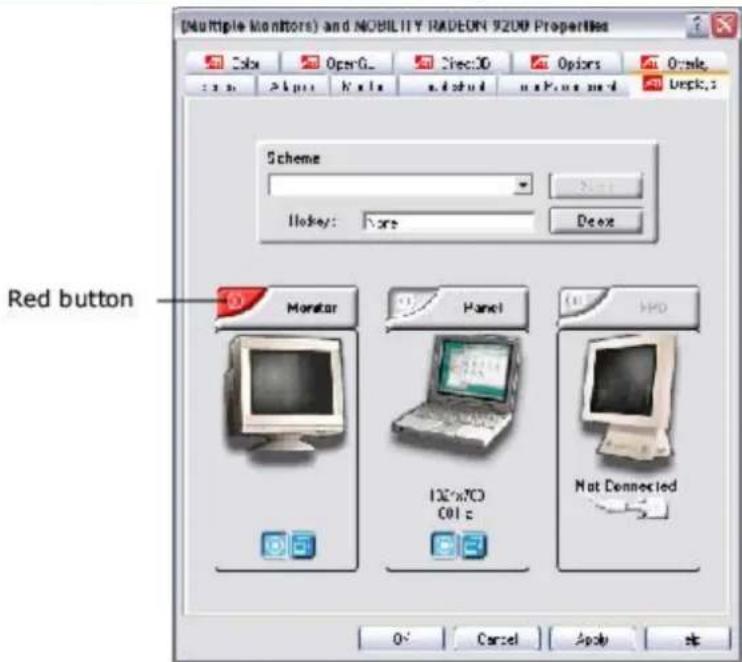 SONY Vaio VGN-S170 - To switch the display using the Display Properties window - 1
