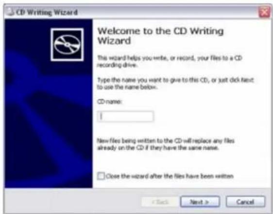 SONY Vaio VGN-S170 - CD Writing Wizard - 1