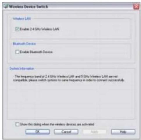 SONY Vaio VGN-S170 - Wireless Device Switch - 1