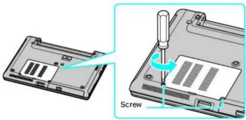 SONY Vaio VGN-S170 - Removing the Bottom Screw(s) - 1