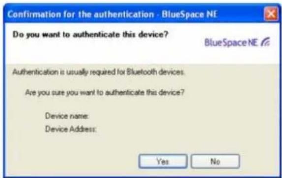 SONY Vaio VGN-S170 - Confirmation for the Authentication - 1