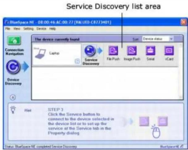 SONY Vaio VGN-S170 - BlueSpace NE — Service Discovery List - 1