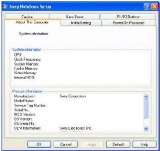 SONY Vaio VGN-S170 - Sony Notebook Setup - 1