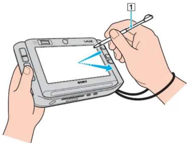 SONY Vaio VGN-UX180P - Using the Touch Panel - 1