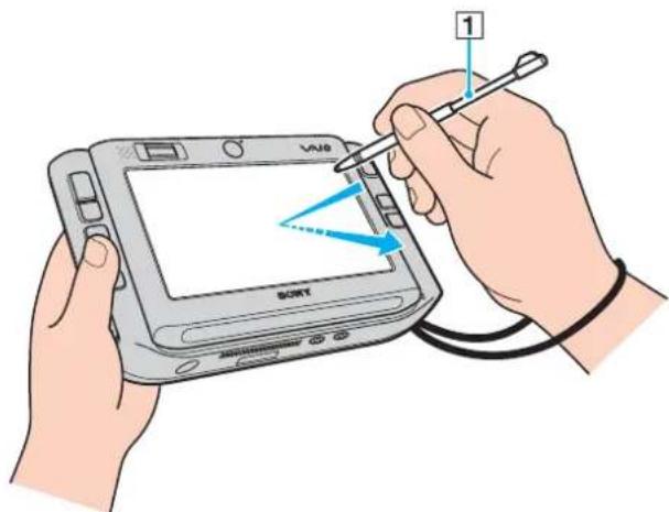 SONY Vaio VGN-UX380N - Using the Touch Panel - 1