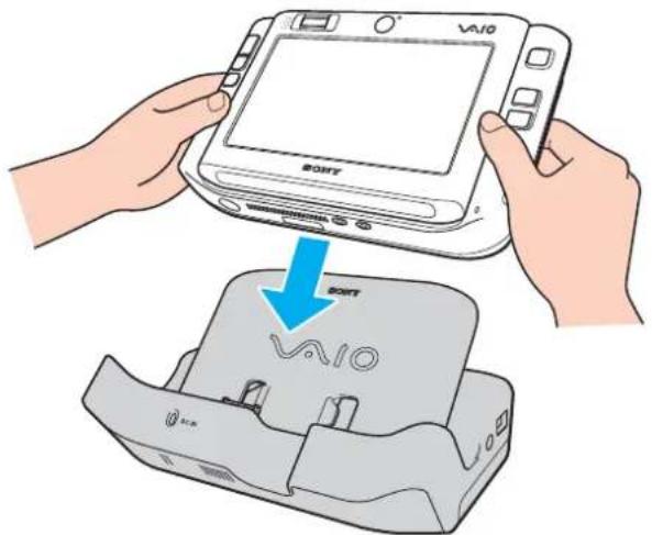 SONY Vaio VGN-UX380N - Attaching Your Computer to the Port Replicator - 3
