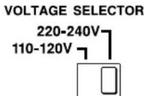 VOLTAGE SELECTOR 220-240V 110-120V