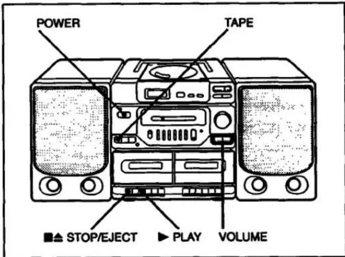 SONY CFD-560 - Playing a Tape - 1