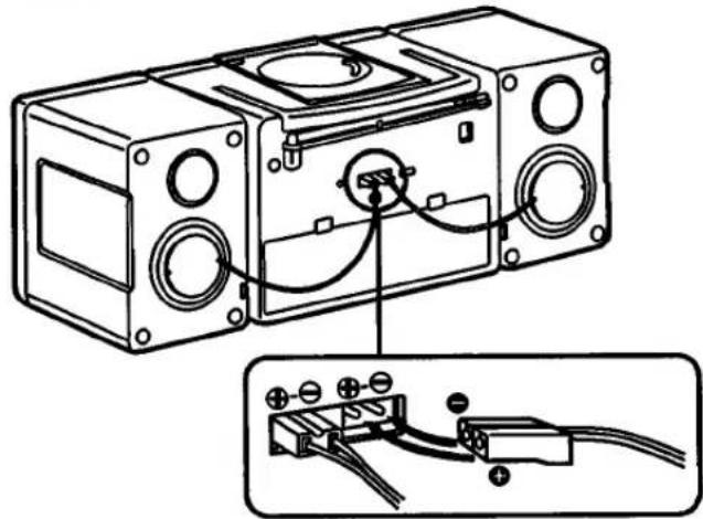 SONY CFD-560 - Connecting the Speakers - 2