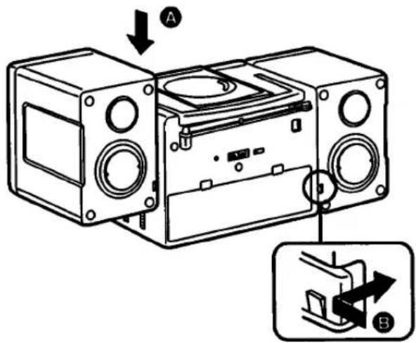 SONY CFD-560 - Connecting the Speakers - 1