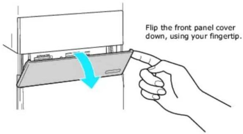 SONY Vaio VGC-RB57GY - Opening a front panel cover - 1