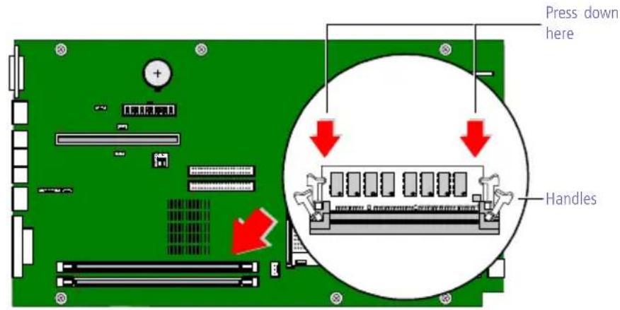 SONY Vaio PCV-LX800 - Memory module configurations (MB) - 1