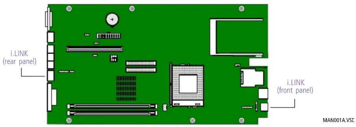 SONY Vaio PCV-LX800 - i.LINK Connectors - 1