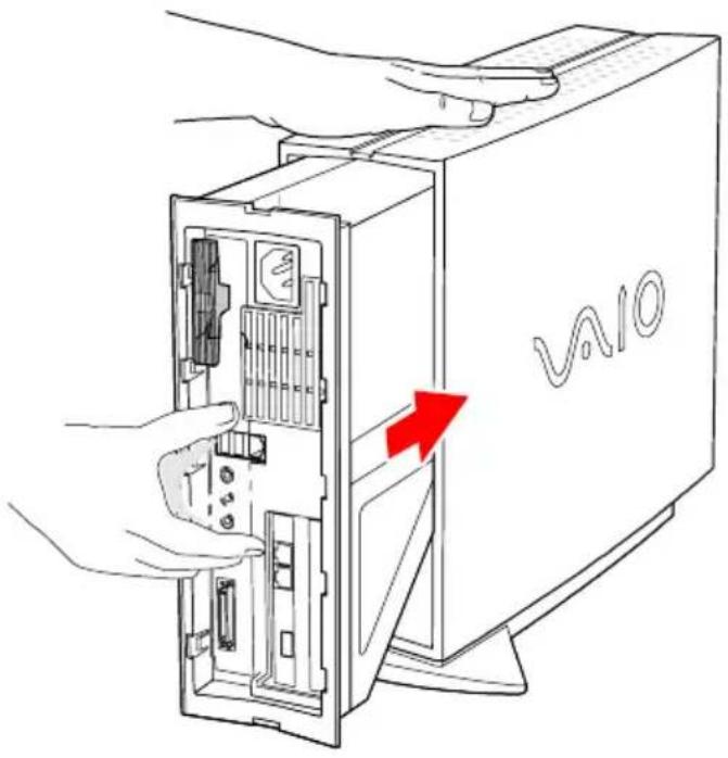 SONY Vaio PCV-LX800 - Replacing the System Cover - 1