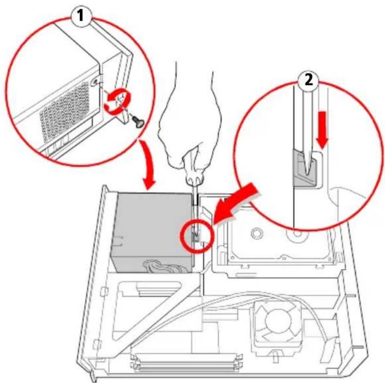 SONY Vaio PCV-LX800 - Removing the Power Supply - 1
