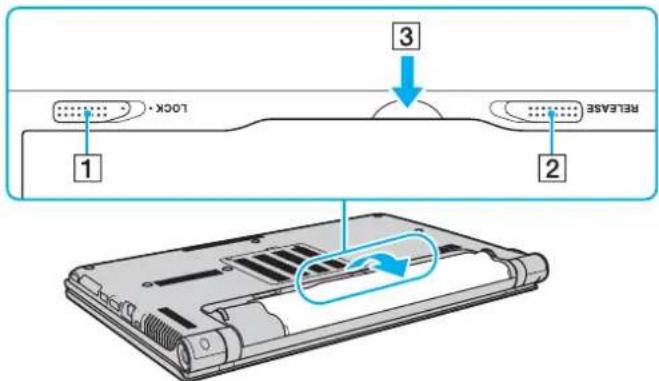 SONY Vaio VPCZ11RGX - To remove the battery pack - 1