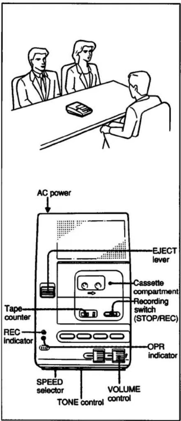 SONY M-2020 - Speed control - 1