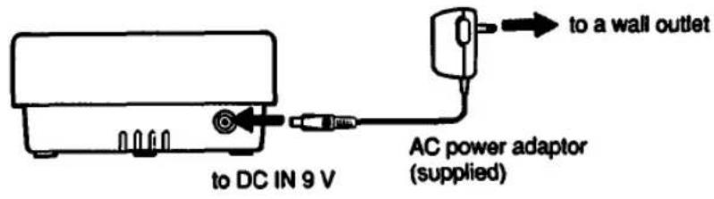 SONY M-2020 - Power Connection - 1