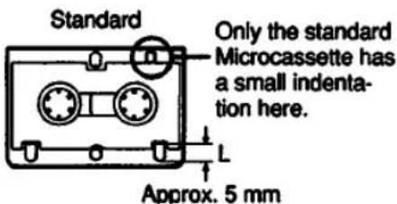 SONY M-2020 - Note on the Microcassette - 1