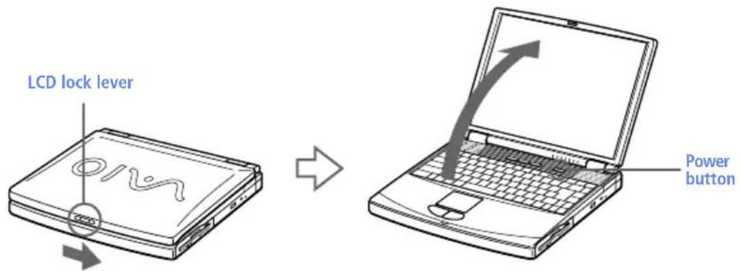 SONY Vaio PCG-F590 - Starting Your Computer - 1